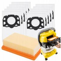 Dulkių siurblio maišeliai su filtru KARCHER WD4/WD5/WD6/MV4/MV5/MV6, 10 vnt., sustiprinti