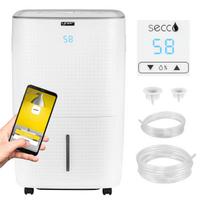 Oro sausintuvas Yoer, 60 l/24 val., 150 m², su 5 m išsiurbimo pompa