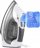 Garų lygintuvas 2400W, LCD ekranas, 9 režimai, keraminis padas, 340 ml