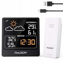 Belaidė orų stotelė Raddy WF-50V su termometru