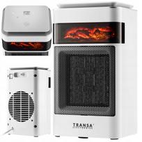 Keraminis šildytuvas FARELKA su liepsnos efektu, LCD ekranu, 1500 W
