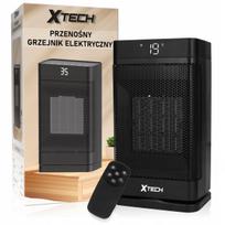 Nešiojamas XTECH 1500 W šildytuvas su nuotoliniu valdymu