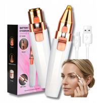 Antakių epiliatorius moterims su LED, USB įkrovimu ir 2 antgaliais