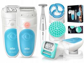 Epilatorius BRAUN Silk-epil 5 SensoSmart 5in1 su SPA, skutimo galvute ir bikini zonos kirptuvu