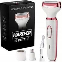 Moteriškas elektrinis 4-in-1 kūno, veido, bikini ir antakių skustuvas Hard-er, USB įkrovimas