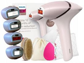 Belaidis epiliatorius PHILIPS Lumea 9000 su 4 antgaliais, dėklu, šepetėliu ir kempinėle