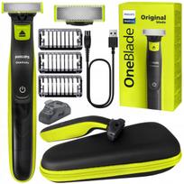 Vyriškas barzdos skustuvas PHILIPS OneBlade, atsparus vandeniui, su dėklu