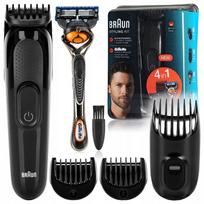 Barzdos ir plaukų kirpimo mašinėlė BRAUN SK3000 4in1 + Gillette ProGlide
