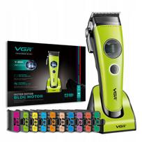 Plaukų kirpimo mašinėlė VGR V-880C, žalia, ROTATECH variklis