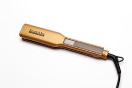 Plaukų tiesintuvas KeratinMax NanoTitanium XL, auksinės spalvos