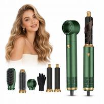 Plaukų formavimo rinkinys 5in1: džiovintuvas, garbanojimo ir tiesinimo žnyplės