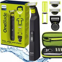 Barzdos ir kūno kirpimo mašinėlė Philips OneBlade PRO 3in1 su dėklu