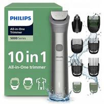 Barzdos ir plaukų kirpimo mašinėlė PHILIPS, belaidė, 10 funkcijų
