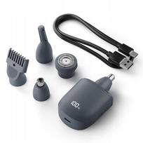 Kūno, nosies ir antakių trimeris Ray Battler RB0017, USB-C, pilkas, 4 viename