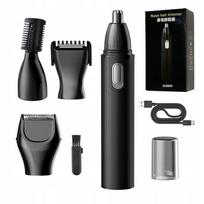 Vyrų 4 in 1 nosies, ausų, antakių ir barzdos plaukų kirptuvėlis, atsparus vandeniui, USB-C