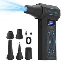 New P70 Air Blower 110000Rpm 4 Gear Adjustable Turbo Blower Jet With Led Light Battery Display Cordless Compressed Air Duster juoda