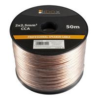Libox 2x2,50mm LB0009-50 garsiakalbio kabelis 50 m skaidrus