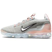 Nike Air VaporMax 2021 Flyknit Grey Fog Bright Mango Men Sneakers White Anthracite Metallic-Silver DH4084-002 42 gray