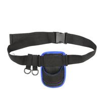 Žvejybinis pilvo diržas Reguliuojamas žvejybos diržas Meškerės laikiklis Reguliuojamas atraminis juosmens meškerės laikiklio diržas Black blue border 18*12cm#1