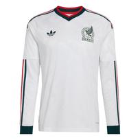 Adidas Originals Žaidėjo versija Meksikos nacionalinė komanda 26 Sezonas Pasaulio taurė Išvykos Climacool Siauro kirpimo V formos iškirptės Megztinis Ilgomis rankovėmis Futbolo marškinėliai JZ2769 L