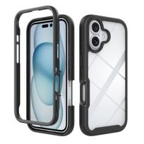 Suitable for Apple 16e iPhone 16 Pro Max Starry Sky Armor TPU/PC 2-in-1 Anti-drop Phone Case Solid Color Starry Sky iP juoda