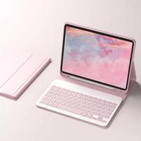 Dėklas su klaviatūra iPad 5-osios 6-osios kartos 9,7 colio, Nuimama belaidė klaviatūra + Planšetinio kompiuterio dėklas iPad air 1 2 9,7 pro 9,7 Funda English keyboard rožinė