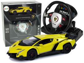 Lean Toys Nuotoliniu būdu valdomas Lamborghini Veneno su garso ir šviesos efektais