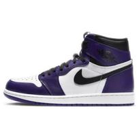 Air Jordan 1 Retro High OG Court Purple 2.0 Unisex sportbačiai Balti Juodi 555088-500 42.5
