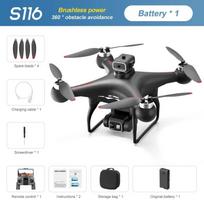 S116 MAX Drone 4K ESC HD Camera Brushless Motor Obstacle Avoidance Helicopter One Key Take off Optical Flow Quadcopters Toy Gift