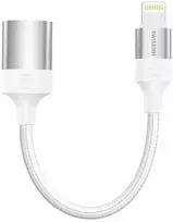 „Swissten Textile Lightning“ – USB-A OTG adapteris, 0,12 m