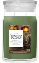 Yankee Candle Signature Balsam & Cedar Fireside didelė žvakė 567 g