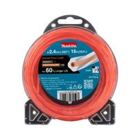 Spiralinis nailoninis valas MAKITA 2,4mm x 15m Oranžinis