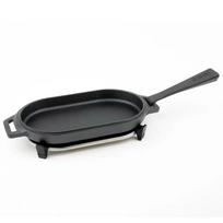 Ketaus keptuvė OONI Sizzler su mediniu padėklu
