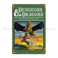 Dungeons Amp Dragons Expert Set Artwork Metal Plaque Wall Mural Designing Rusty Classic Wall Plaque Tin Sign Poster 20x30cm（7.8x11.8inch）