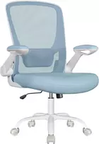 SONGMICS ergonominė biuro kėdė su reguliuojamu atlošu, porankiais ir plačia sėdyne 53 cm OBN037Q01