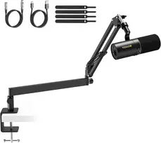 TONOR dinaminis XLR ir USB mikrofonas su stovu, kardioidinės krypties, TD510