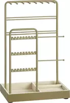 SONGMICS papuošalų stovas su dviem metalinėmis rėmeliais, aksomine taca, 30 cm aukščio