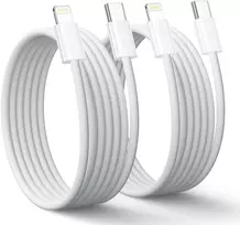 Ningkpow USB-C į Lightning laidas 2 m, 27 W PD, greitas įkrovimas, rinkinys 2 vnt, MFi sertifikatas