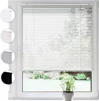 Sonello aliumininė vidaus žaliuzė 40x130 cm balta, 25 mm juostelės, tvirtinimas be gręžimo