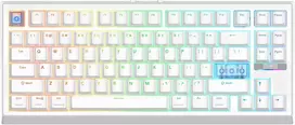 EPOMAKER belaidė žaidimų klaviatūra G84 HE, magnetiniai Hall efektų jungikliai, RGB, QWERTY, 8K Hz, Win/Mac