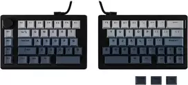 EPOMAKER ergonominė belaidė mechaninė klaviatūra Split70 su RGB, QMK/VIA, 71 klavišu ir PBT klavišais