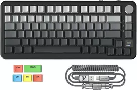 MAMBASNAKE mechaninė belaidė klaviatūra 75%, TFT ekranas, Bluetooth, RGB, X85PRO