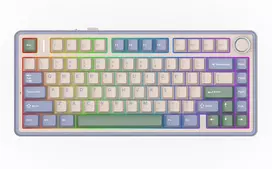 Epomaker F75 75% mechaninė belaidė klaviatūra su RGB apšvietimu ir Hot-Swap, žalia
