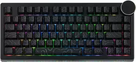 Epomaker AJAZZ AK820 V2 belaidė mechaninė klaviatūra, 75%, RGB, QWERTY, Hot-Swap, juoda