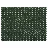 Balkono ekranas su lapais Tamsiai žalia 200 x 150 cm