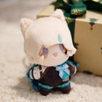 Genshin Impact Plush Keychain Wanderer Furina Lyney Lynette Cute Stuffed Doll Pendant Bag Charm Gift 12cm