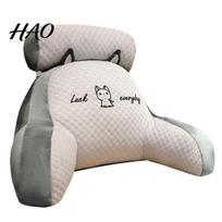 Pagalvė Pagalvėlė Lovos Atrama Skaitymui su Rankų Atrama Animacinis Sėdimas Atspaudas Nuimamas Atlošas Sofa Sofutė Plaunamas 1pc white
