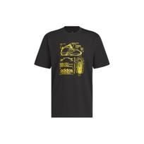 Adidas T Shirts Men's Black Crew Neck Moderate Straight Fit IA3265 XL