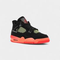 Jordan 4 Retro Black Infrared Barely Volt (GS) 36 raudona