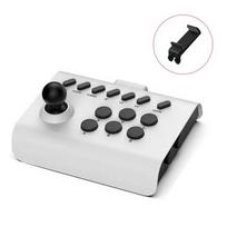 VILCORN Mini Arcade Joystick Wireless Gaming Controller for PC/Android/iOS Phones Fighting Stick for Street Fighter/Mame Game juoda balta spalva